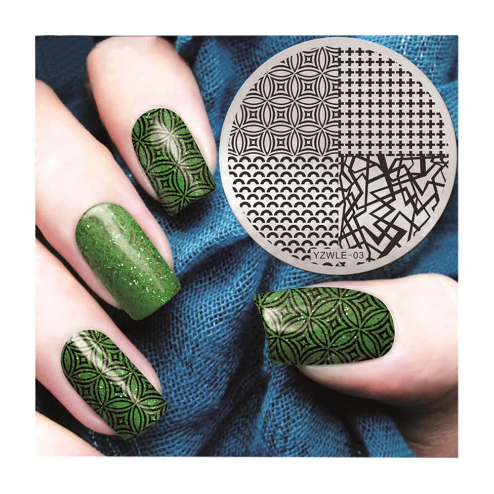 

Nail Art Printing Plate Image Stamping Plates tips for design Manicure Template Tool DIY nail false nails accessories Christmas