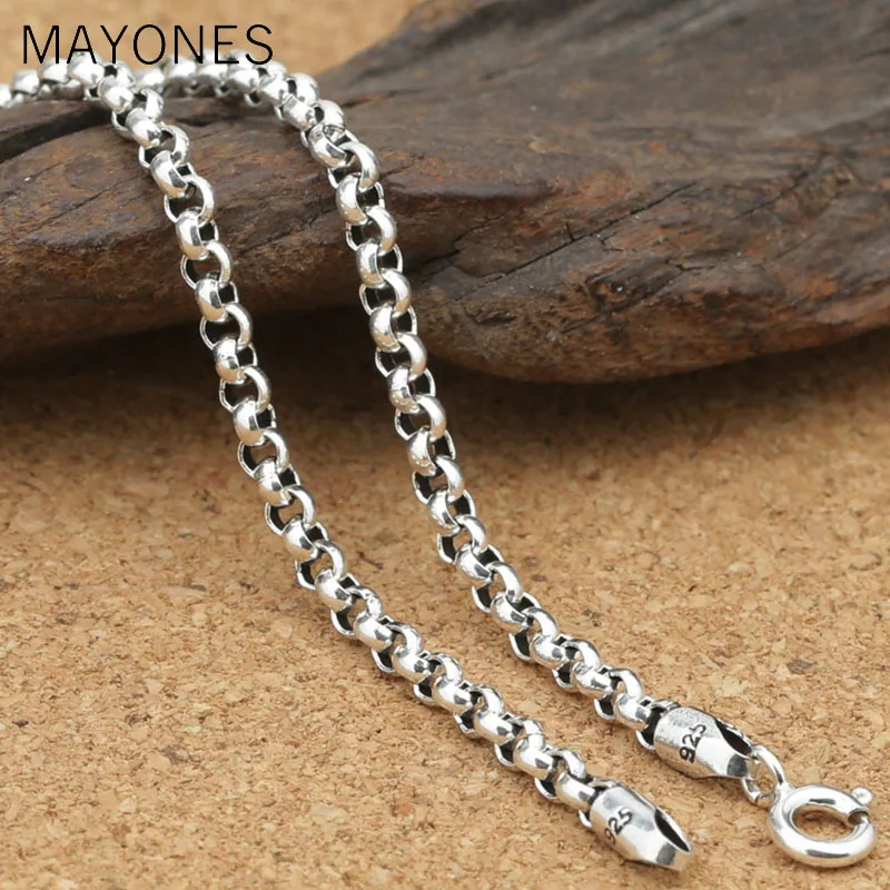 Real 925 Sterling Silver Chains Chokers 