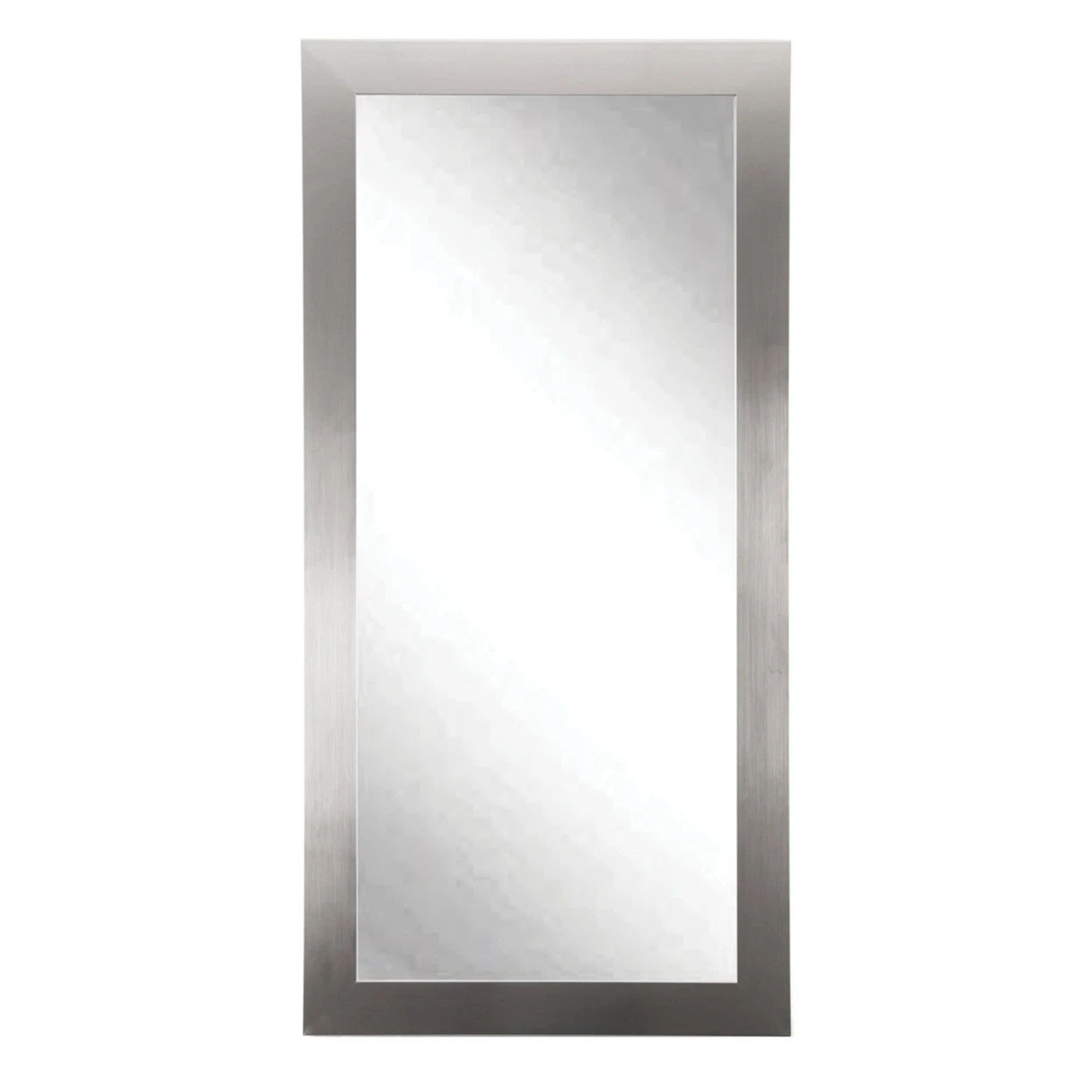 BrandtWorks Modern Silver Floor Mirror 32 x 66