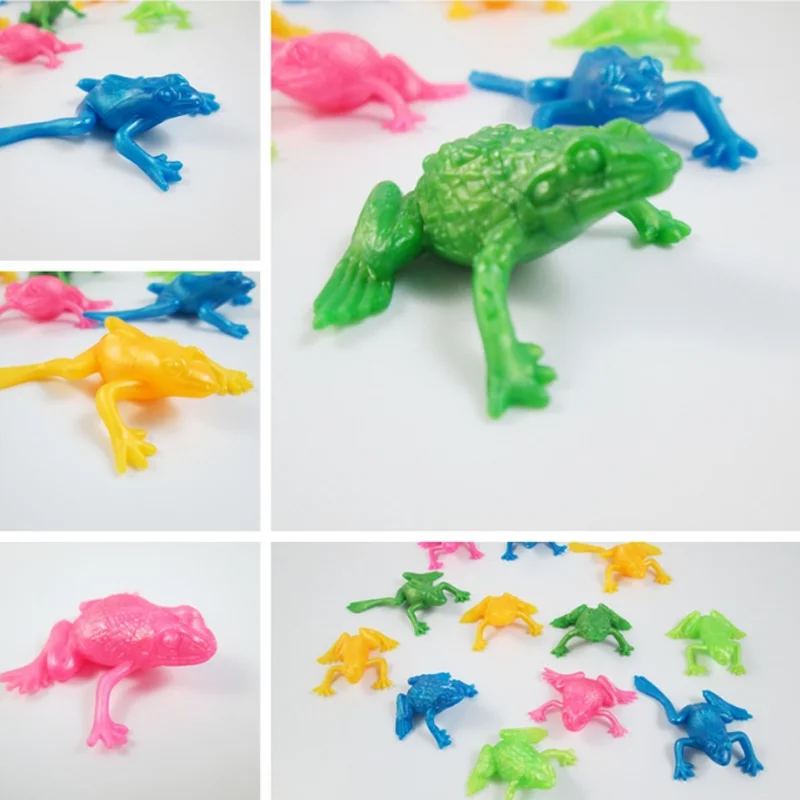 

10 Pcs/lot Cute TPR frogs model for children learning toy for environmental simulation
