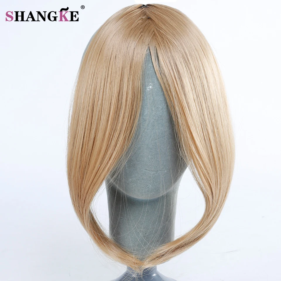 SHANGKE 9 &quotдлинные челки девушки сторона поддельные бахрома синтетический клип в