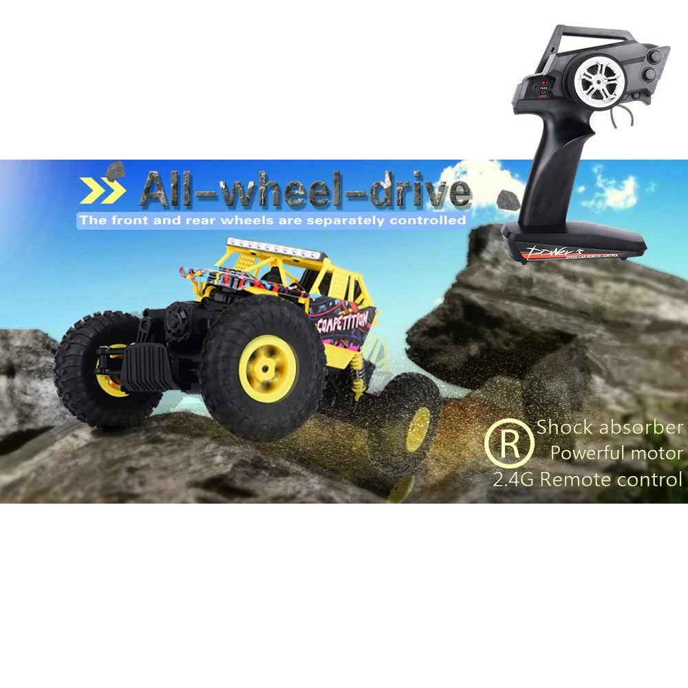 

1:18 Electric RC Cars Machines On The Remote Control Crawler Radio Toys For Boys Children Gifts