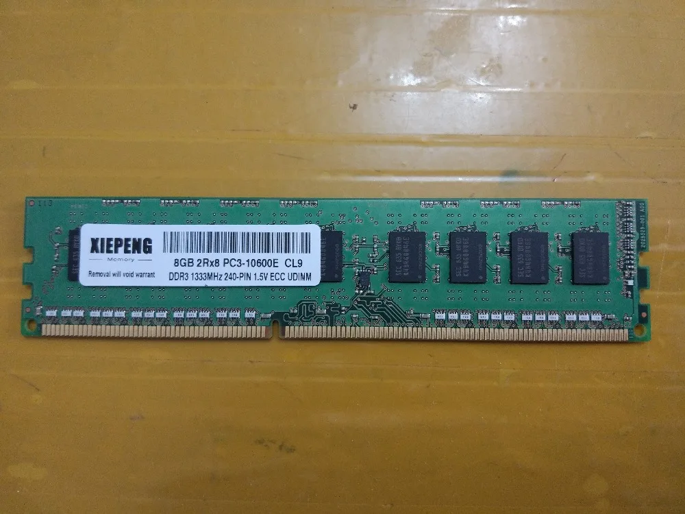 Серверная оперативная память 8 ГБ 2Rx8 DDR3 4G 1333 МГц ECC для Dell Precision Workstation T7500 T5500 T3500 T1600
