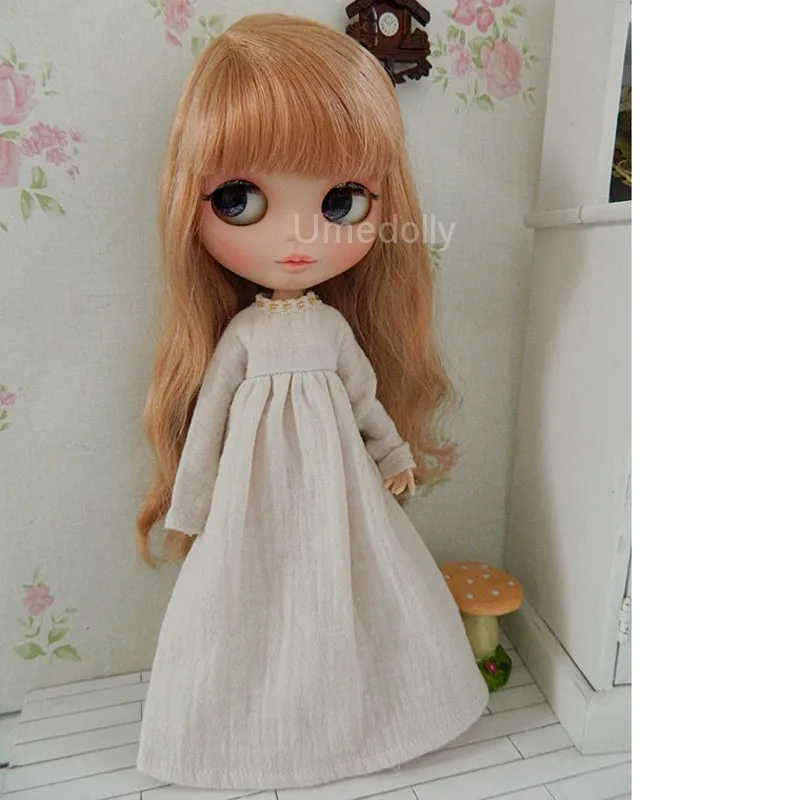 1 шт. Mori Girl Стиль длинное платье для Blyth, Licca, кукла azone одежда 1/6 аксессуары