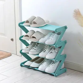 

Italian z-shaped shoe rack Living room simple assembly non-woven shoe rack home multi-layer storage shoe rack