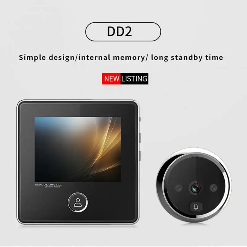 

3.0 inch TFT LCD screen Photograph 120 degree Wireless Doorbell Smart Household Door Viewers Simple Digital SN-DDS