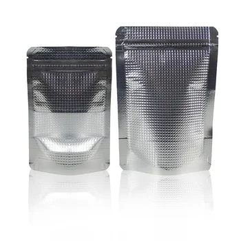 

100pcs Black Aluminum Foil Zip Lock Stand Up Bags Food Candy Gift Packaging Storage Bags Large Small Pouch Package