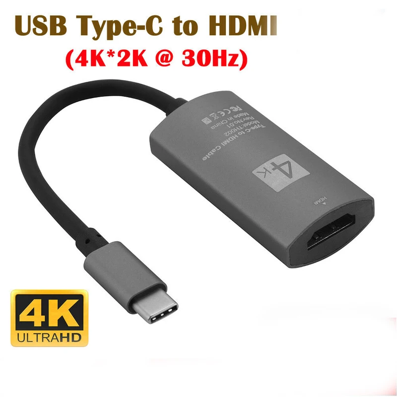 

USB C To HDMI Cable Type C to HDMI Adapter for MacBook for Samsung Galaxy S9/S8 Note 9 for Huawei P20 Mate 10 USB-C HDMI 4K*2K