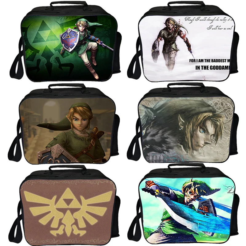 

New The Legend of Zelda Lunch Bag Casual Fashion Link Student Worker Fresh Ice Pack Children Men Women Boys Girls Picnic Storage