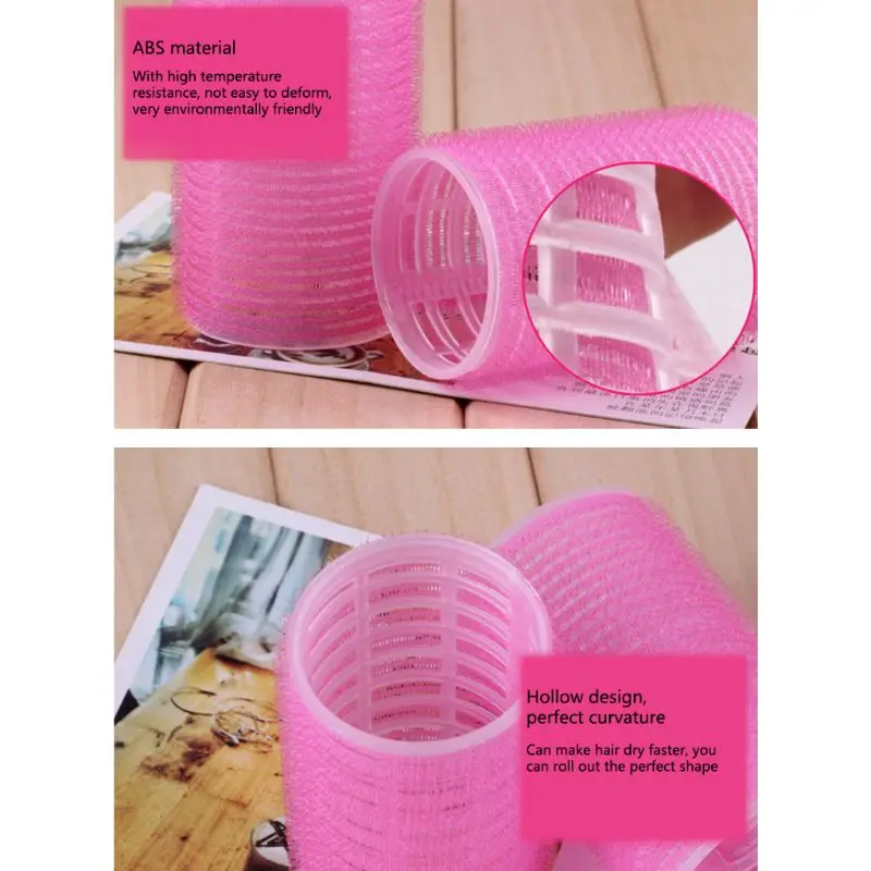 1 комплект Пластиковые Хомуты рессор бигуди для завивки волос DIY инструмент для укладки кудри парикмахерские инструменты розовый