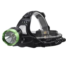 2017 New Headlight SingFire SF-522B Cree XM-L T61000lm 3-Mode Cool White Headlamp – Black + Green (2 x 18650 Battery)