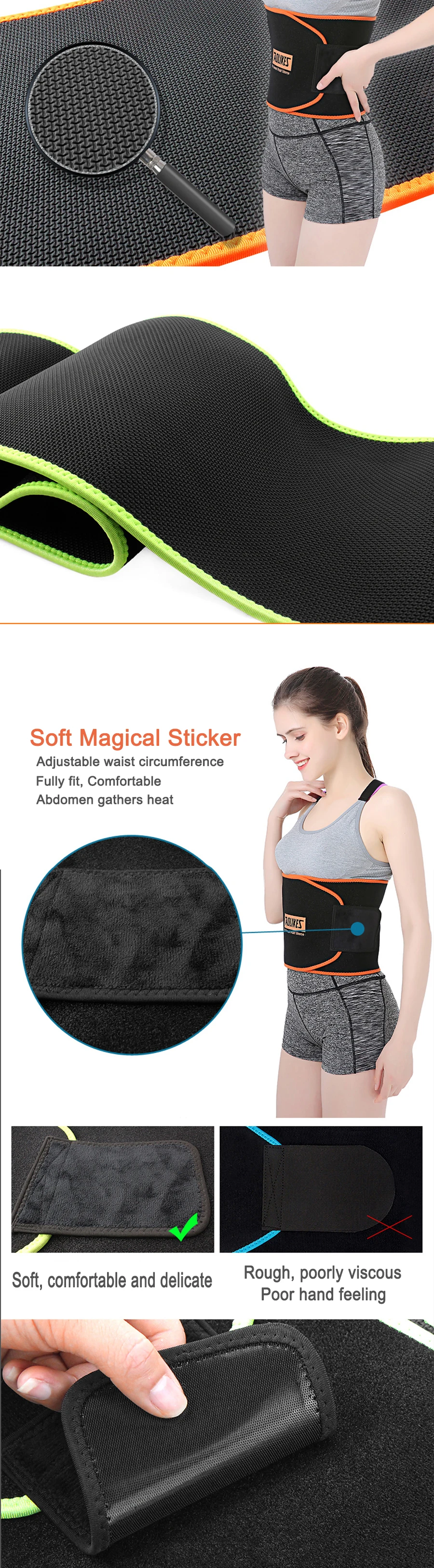 Adjustable Belly Training Waist Support Fitness Belt Sport Protection Girl's Waist Shaping Bandage Easy to Carry Many Colors  many size