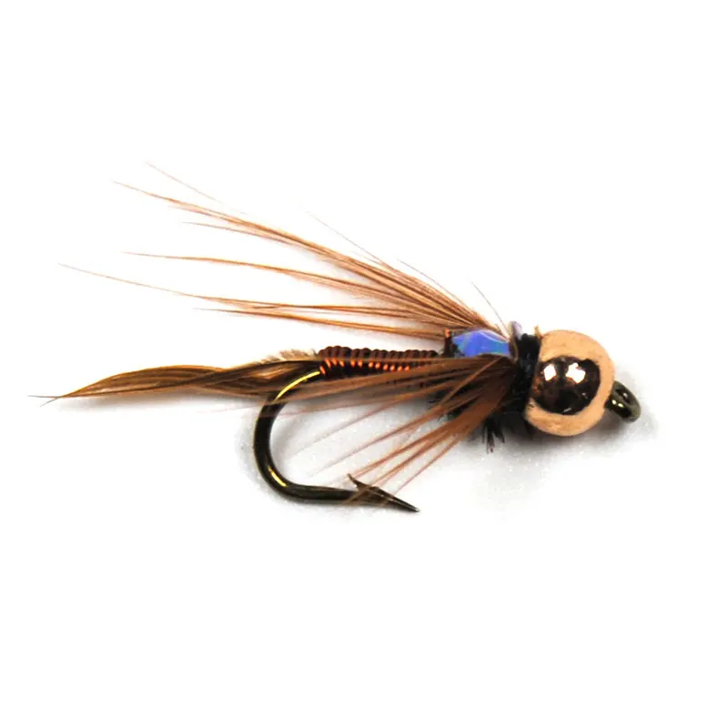 Бимоо Beadheads Nymph медный Джон мух латунная головка Stone Fly Fishing Bait бесплатная доставка