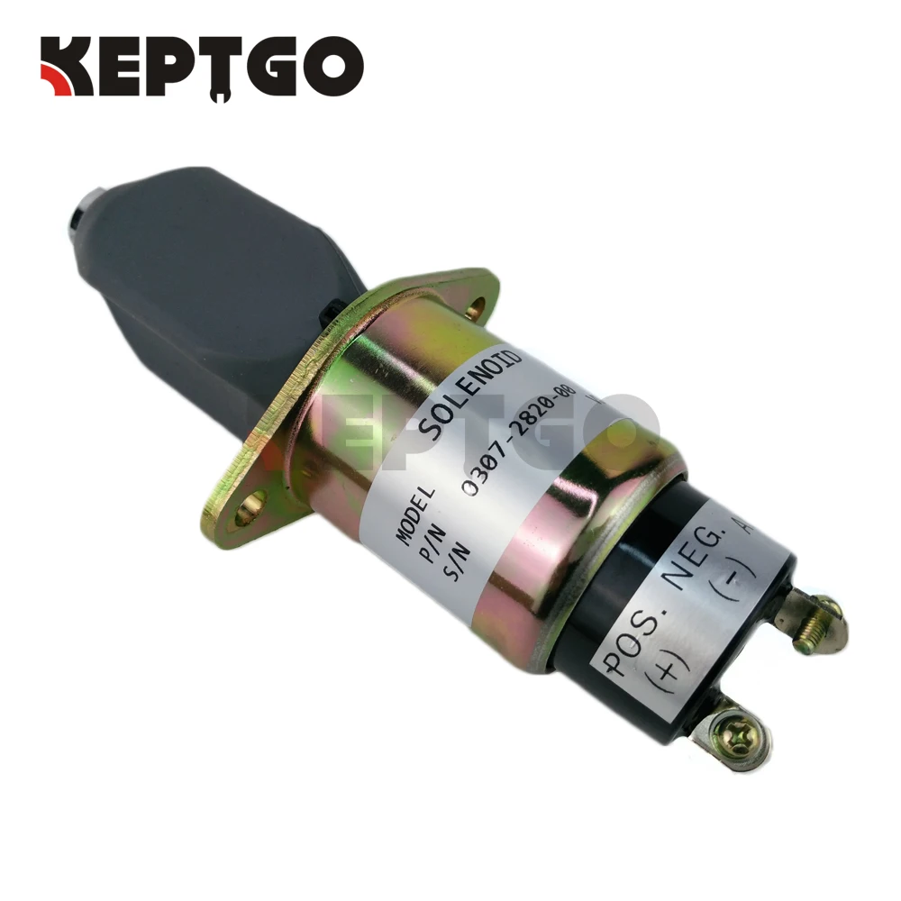 Stop Solenoid For Cummins Generator 307-2820 0307-2820-00 3072820 12v with 2 terminals Stop Solenoid For Cummins Generator 307-2820 0307-2820-00 3072820 12v with 2 terminals