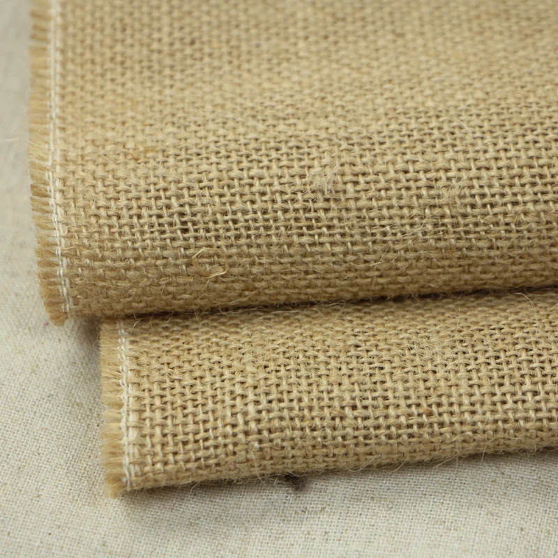 50*50CM Pure jute fabric of jute hessian cloth decorative wall covering