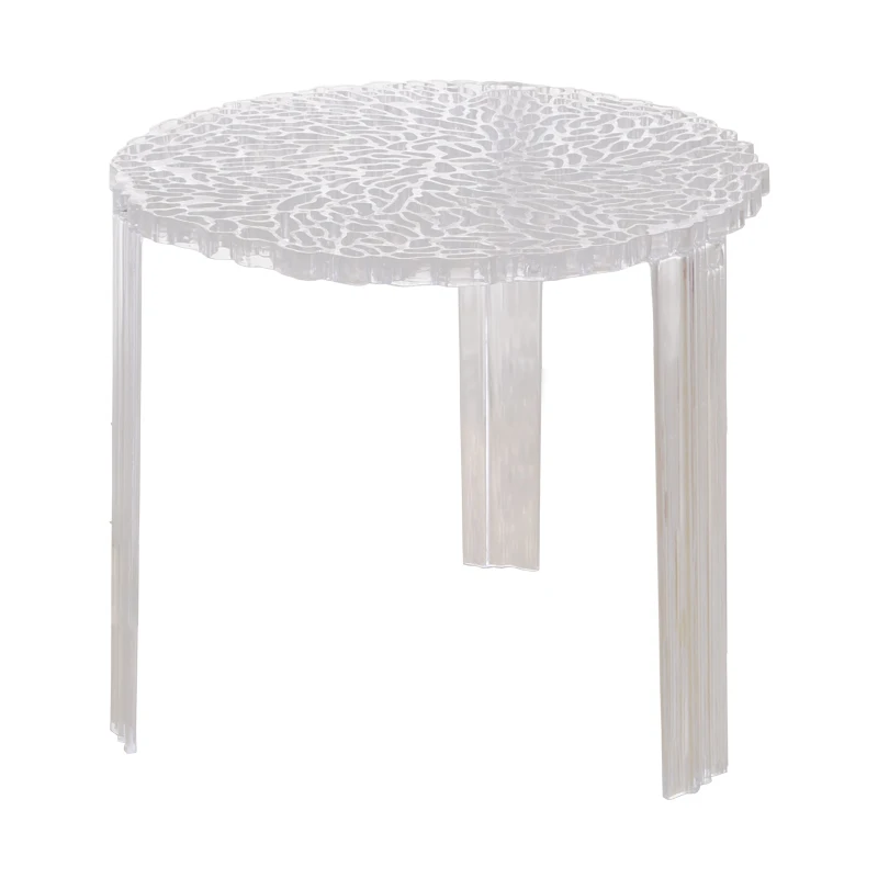 Современный классический дизайн Лофт прозрачный журнальный столик гостиная чайный диван угловой пластиковый популярный модный маленький столик 1 шт