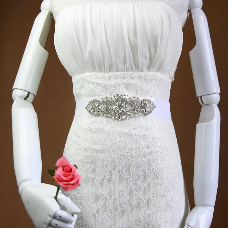 JaneVini Роскошный Серебряный Кристалл свадебное платье пояс-кушак жемчуг бисерный свадебный пояс лента кушак невесты Украшенный Пояс