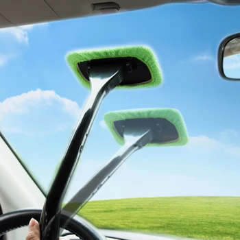 

Microfiber Car Window Cleaning Windshield Fast Easy Shine Brush Handy Washable Cleaning Tool Quality Wash Brushes Detail