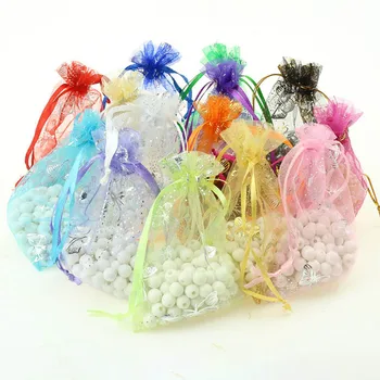

50Pcs Wedding Favor Transparent White Birthday Party Decorations Drawable Candy Gift Bags Jewelry Pouches