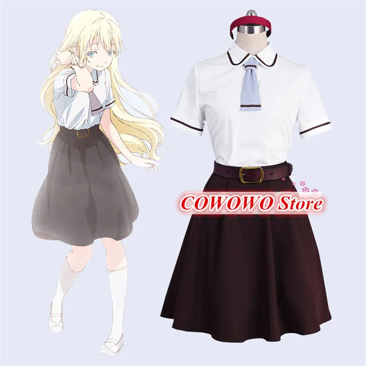Аниме! Asobi Asobase Honda Hanako Оливия Nomura Kasumi Школьная форма Косплей Костюм Хэллоуин