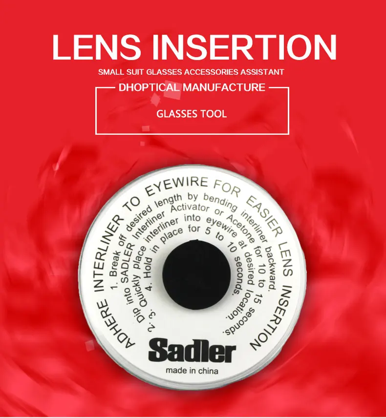 

lens insertion Lens interliner eyeglasses glasses lens insertion nylon wire 10ps/set