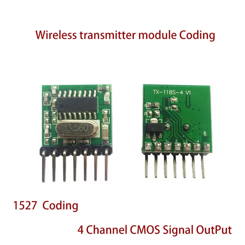 QIACHIP 433 МГц пульт дистанционного управления и 433 МГц беспроводной приемник обучающий код EV1527 модуль декодирования 4-канальный выход с кнопкой обучения