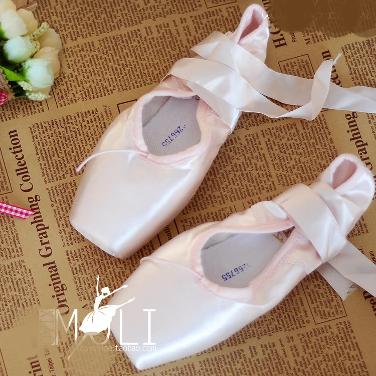 ballet shoes with ribbon