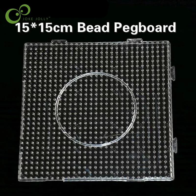 

15*15cm Bead Pegboard Square Shape Puzzle Template for 5 mm Perler Beads Creative DIY Educational Toys GYH