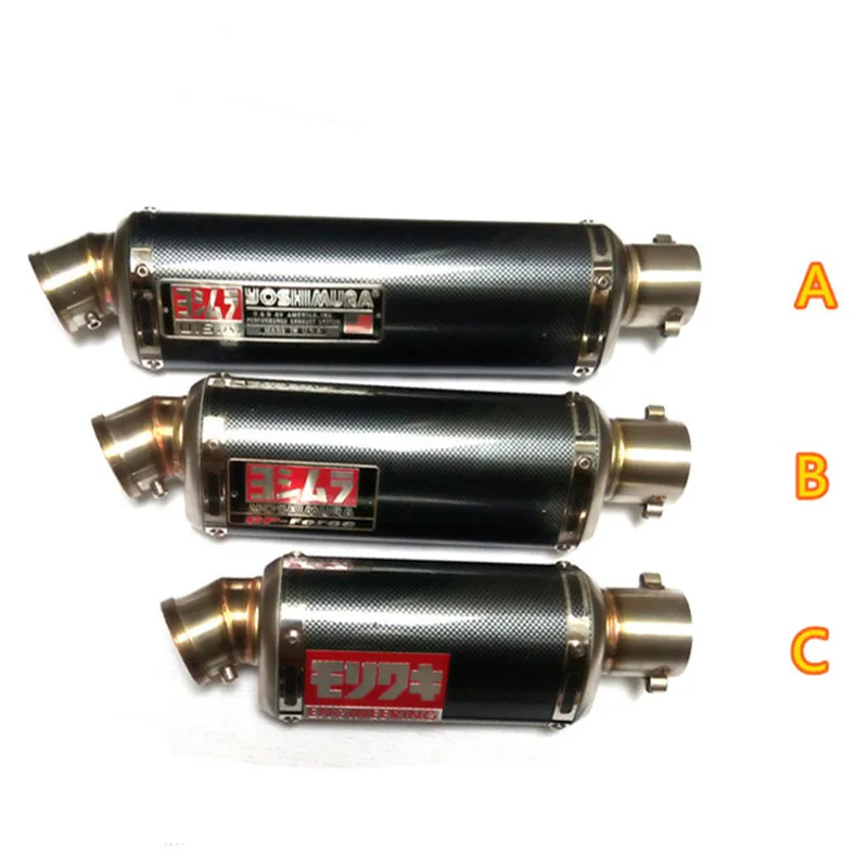 

Universal Carbon Fiber Color Motorcycle Scooter Modified Akrapovic Yoshimura Muffler Exhaust Pipe CB600 YZF FZ400 Z750 RACING