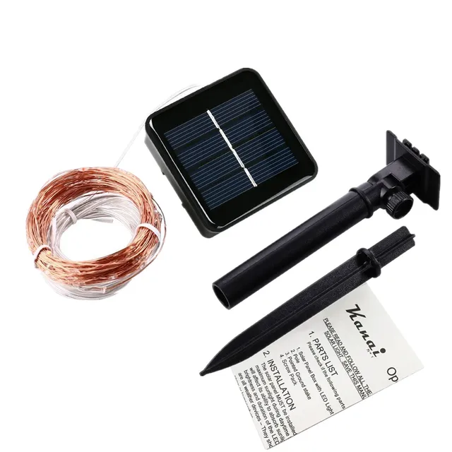 100 200 LED Outdoor Solar Lamps LED String Lights Fairy Holiday Christmas Party Garlands Solar Garden Waterproof Lights
