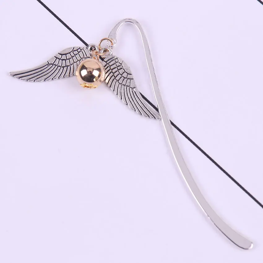 

1PC Gold Best Gift For Reader Stationery Snitch Bookmark Charm Bookmark Office Bookmark Gift