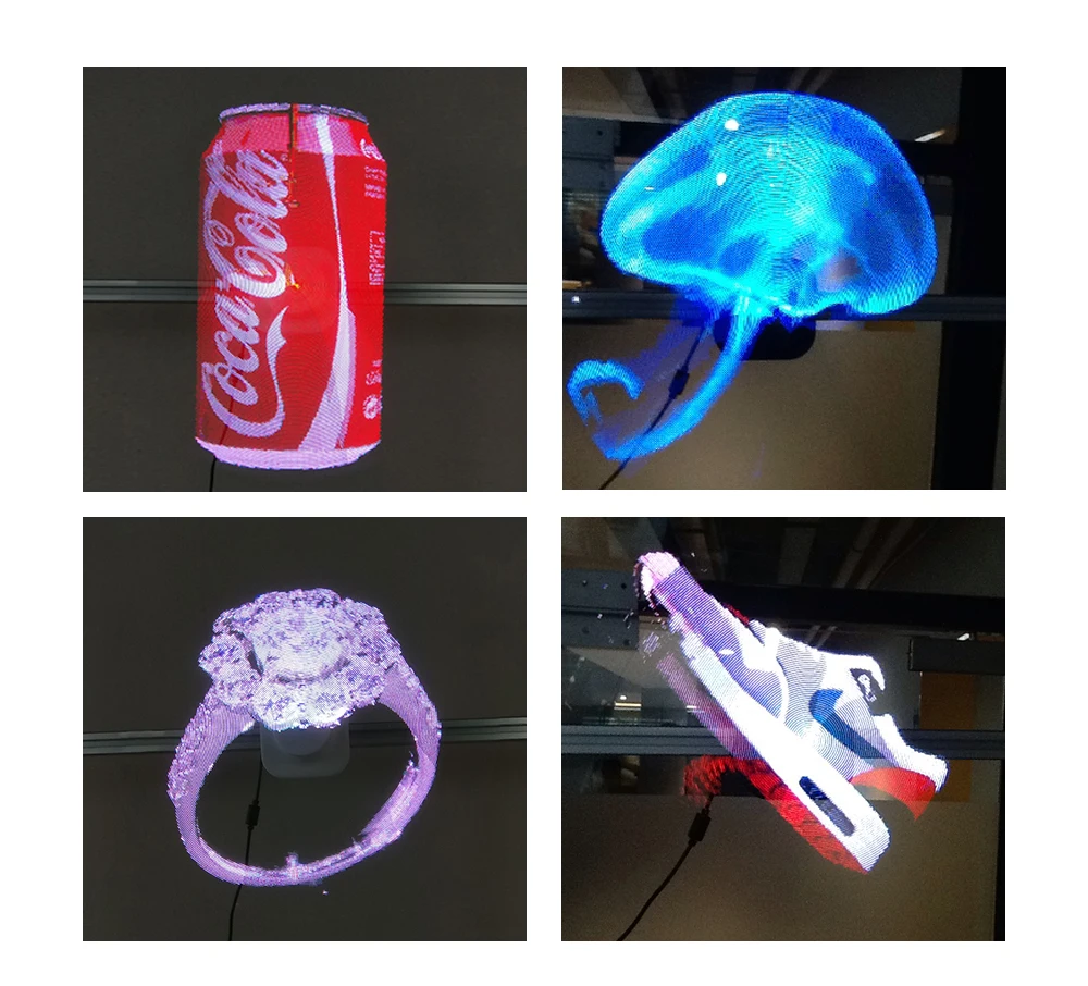 3D Голограмма LED вентилятор голографическая визуализация невооруженный глаз