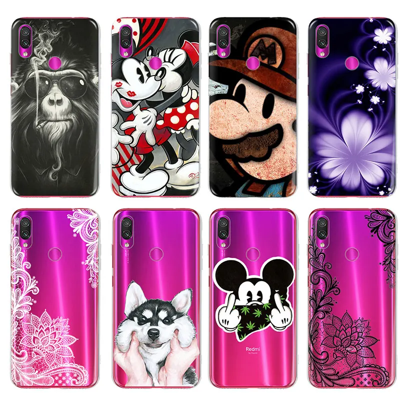 

TPU Cover Silicon Pattern Case For Xiaomi Redmi Funda For Xiaomi Redmi Note 7 pro 7Pro Hongmi note 7 Pro 7Pro Cases Protective