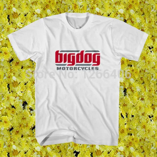 Free Shipping Big Dog Chopper Motorcycles Cotton O Neck Short Sleeve camisetas T Shirt, Unisex