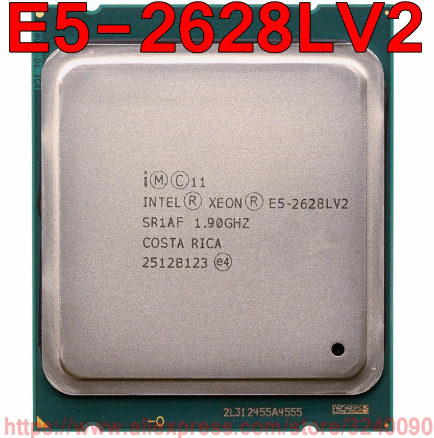 Intel ЦП Xeon E5-2628LV2 SR1AF 1,90 GHz 8-ядерный 20 м 70 Вт LGA2011 E5-2628L V2 процессор E5 2628LV2 Быстрая Отправка товара