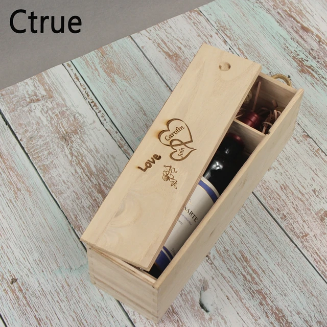 Personalized Name Date Angel Wooden Wine Box Wedding Anniversary Personalized Name Date Angel Wooden Wine Box Wedding Anniversary Gift Corporate Christmas Engraved Custom