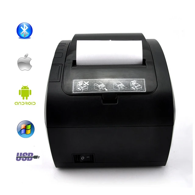 Cheap GZ8002 80mm Thermal Receipt Printer Automatic cutter Restaurant Kitchen Supermarket Printer USB+Ethernet+Wifi Bluetooth printer