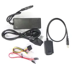 1 компл. USB 2,0 для IDE SATA S-ATA 2,5 "3,5" HD HDD жесткий диск адаптер конвертер + кабель питания OTB США ЕС заглушка-и-play