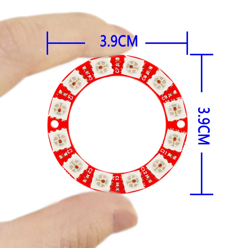 Бесплатная доставка! KEYES ws2812-12 цифра полный Цвет RGB L ED модуль