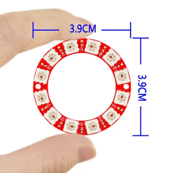 

Free shipping ! Keyes WS2812-12 Digit Full Color RGB L ED Module