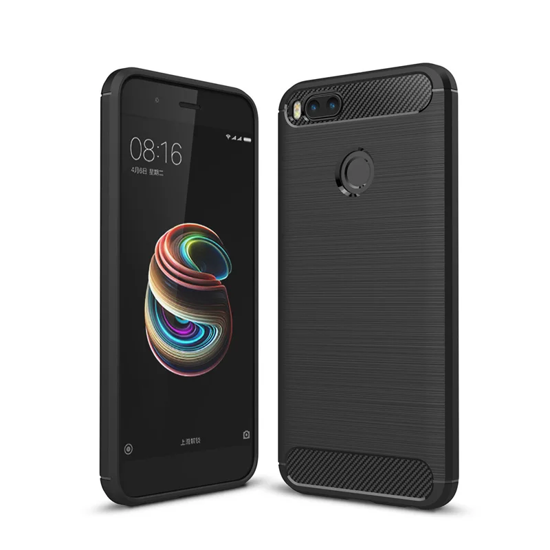 Чехол для Xiaomi Mi 5X роскошный Ультратонкий гладкий жесткий чехол из углеродного