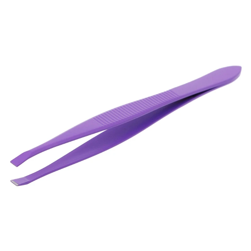 1 шт. Профессиональная Красота из нержавеющей стали пинцет для бровей снятие макияжа волос Инструменты - Цвет: Purple