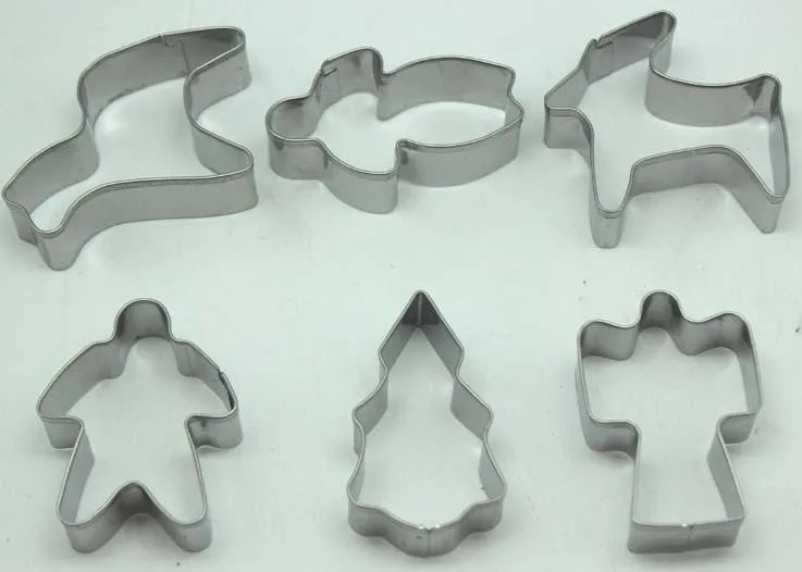 12 шт./компл. набор формочек для печенья из нержавеющей стали для животных коробка-форма