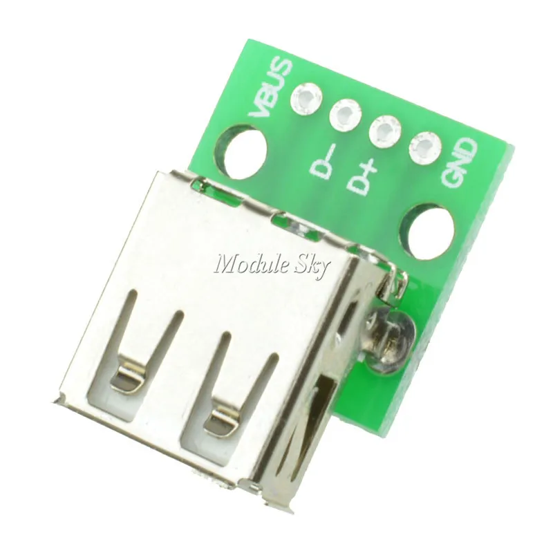 

2Pcs Micro USB to DIP 2.54mm PCB Board Adapter Converter Module Panel Female Pinboard 2.54mm Header Micro USB PCB Type Parts