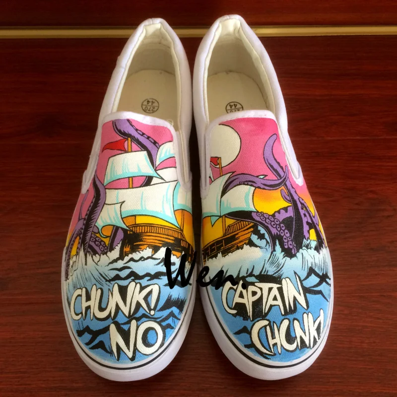 Wen Canvas Shoes Design Slogan Chunk! No,Captain Chunk Wen Canvas Shoes Design Slogan Chunk! No,Captain Chunk