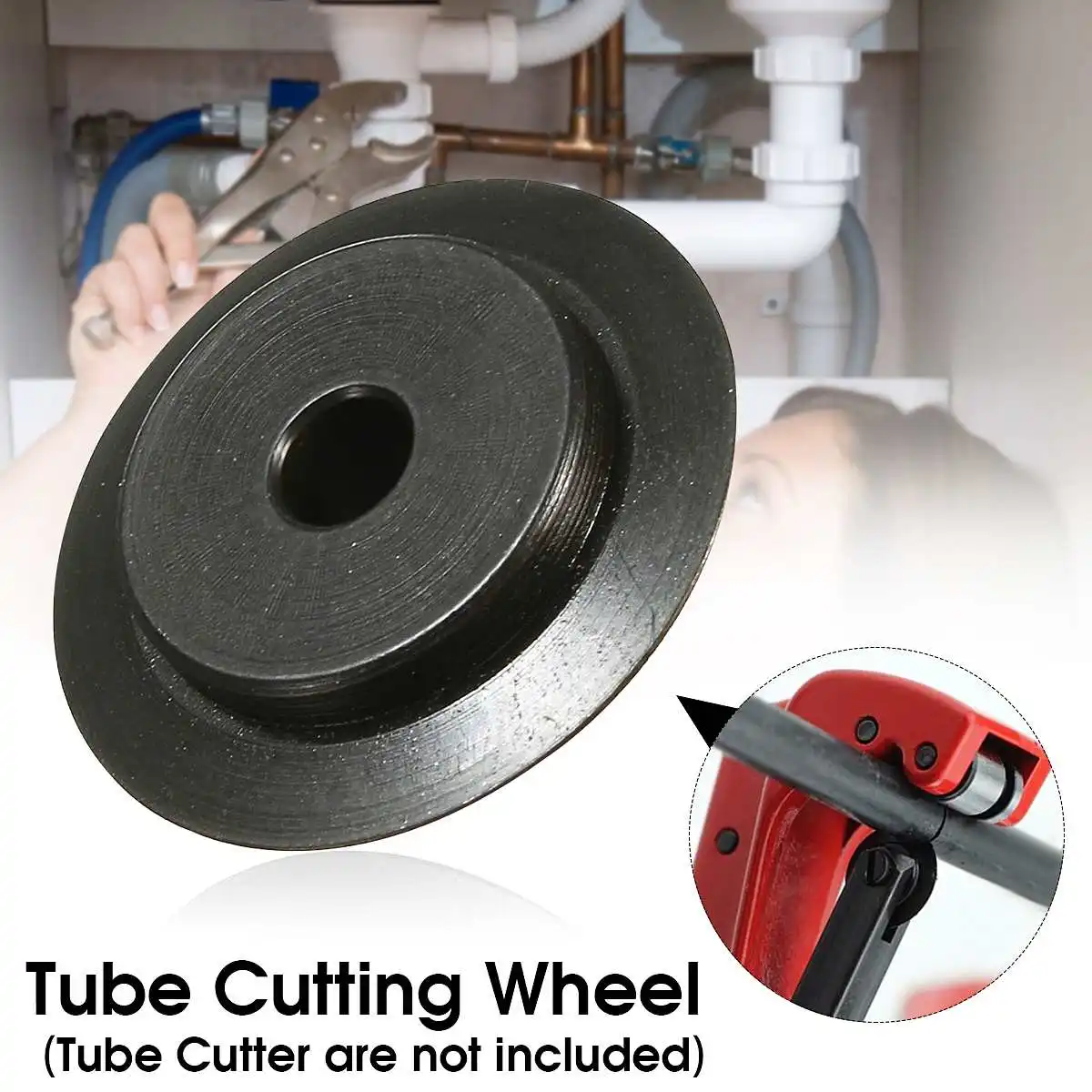 

Replacement Spare Pipe Slice Blade Cutting Wheel Disc For 15mm/22mm Tube Cutter Black Bearing Steel Outer Diameter 1.6cm Scissor