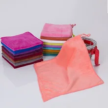 18 цветов мягкое полотенце для рук 25x25 см для кухни, домашнее чистящее полотенце для женщин из микрофибры toallas полотенце s serviette de bain быстросохнущее