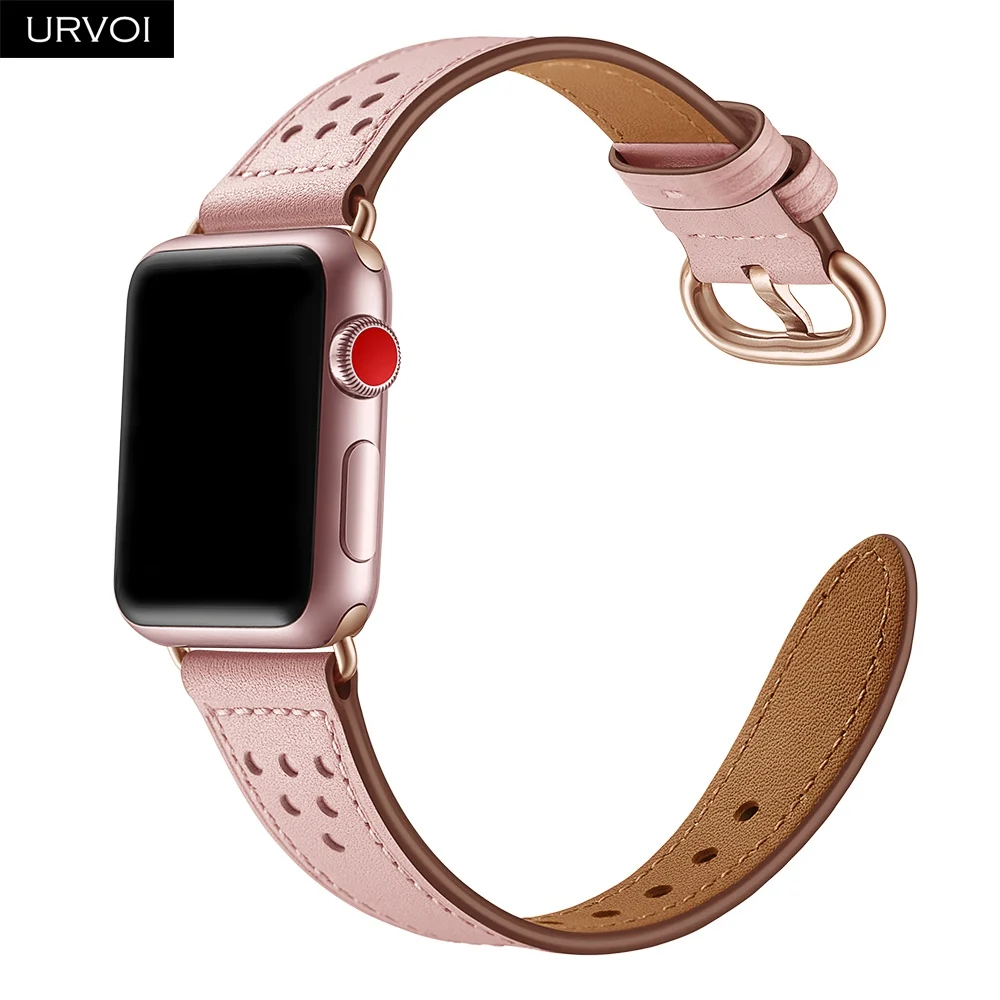 URVOI женский ремешок для apple watch классический из натуральной кожи с пряжкой iwatch