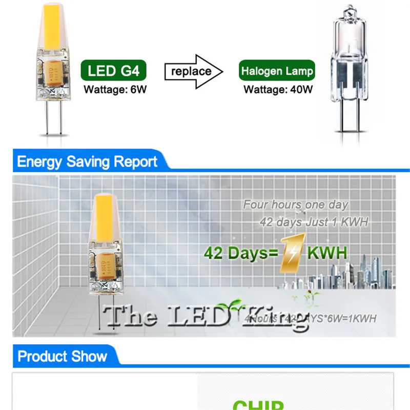 Dimmable G4 светодиодный 12 В AC/DC COB светильник 3 Вт 6 Вт высококачественный светодиодный G4 COB светодиодный светильник лампа люстра лампы заменить галогенные огни 6 шт./лот