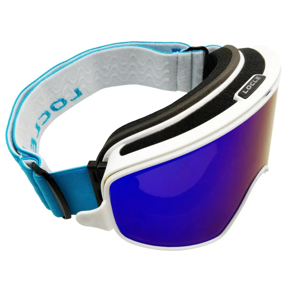 

LOCLE Magnetic Ski Goggles 2s Quick-change Lens UV400 Anti-fog Ski Snowboard Ski Mask Glasses for Men Women Ski Eyewear